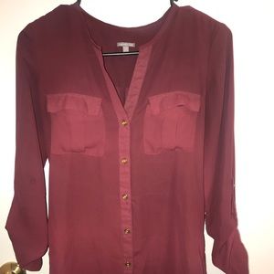 Maroon blouse